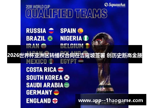 2026世界杯亚洲区转播权合同在吉隆坡签署 创历史新高金额